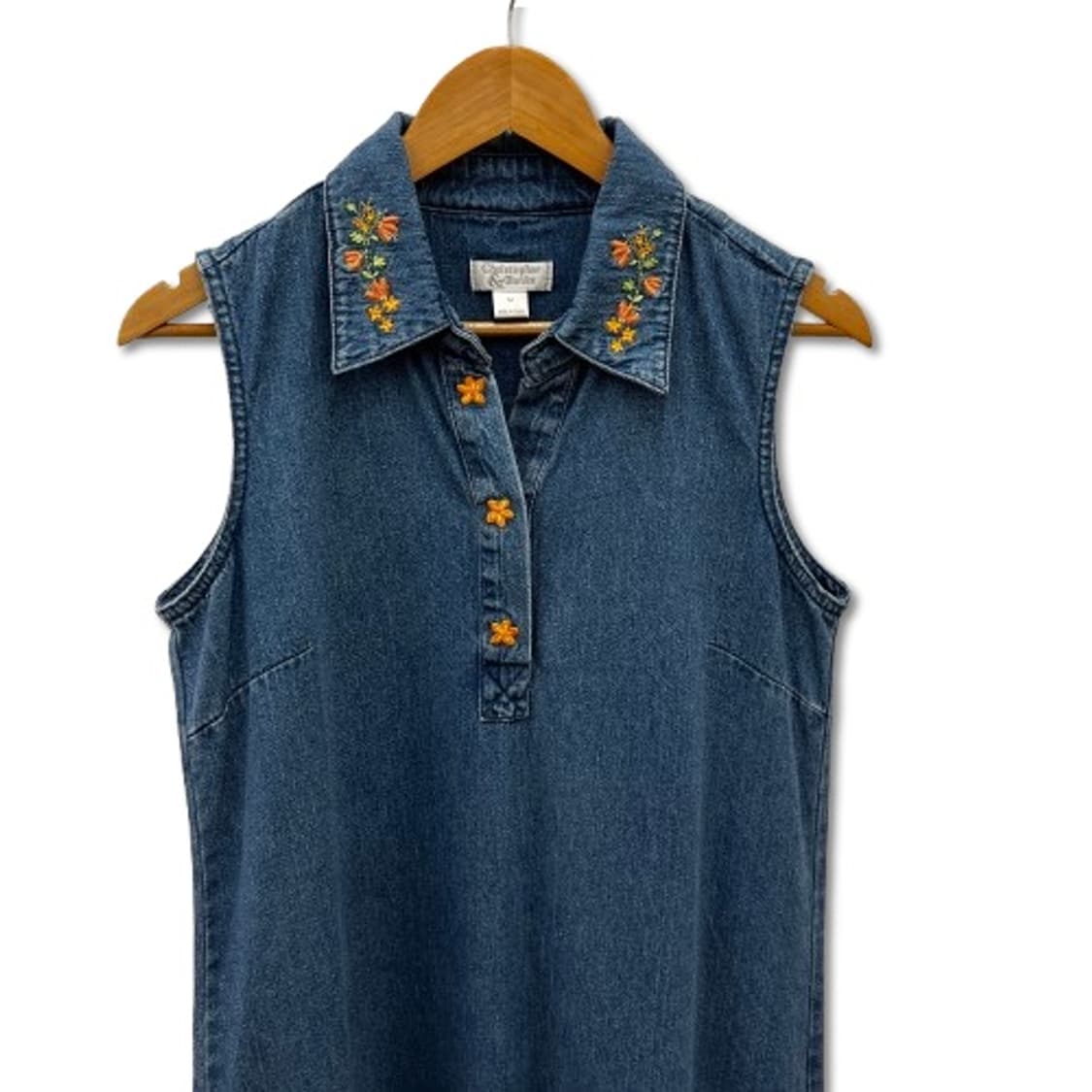 치코스 슬리브리스 데님 원피스 상품이미지3