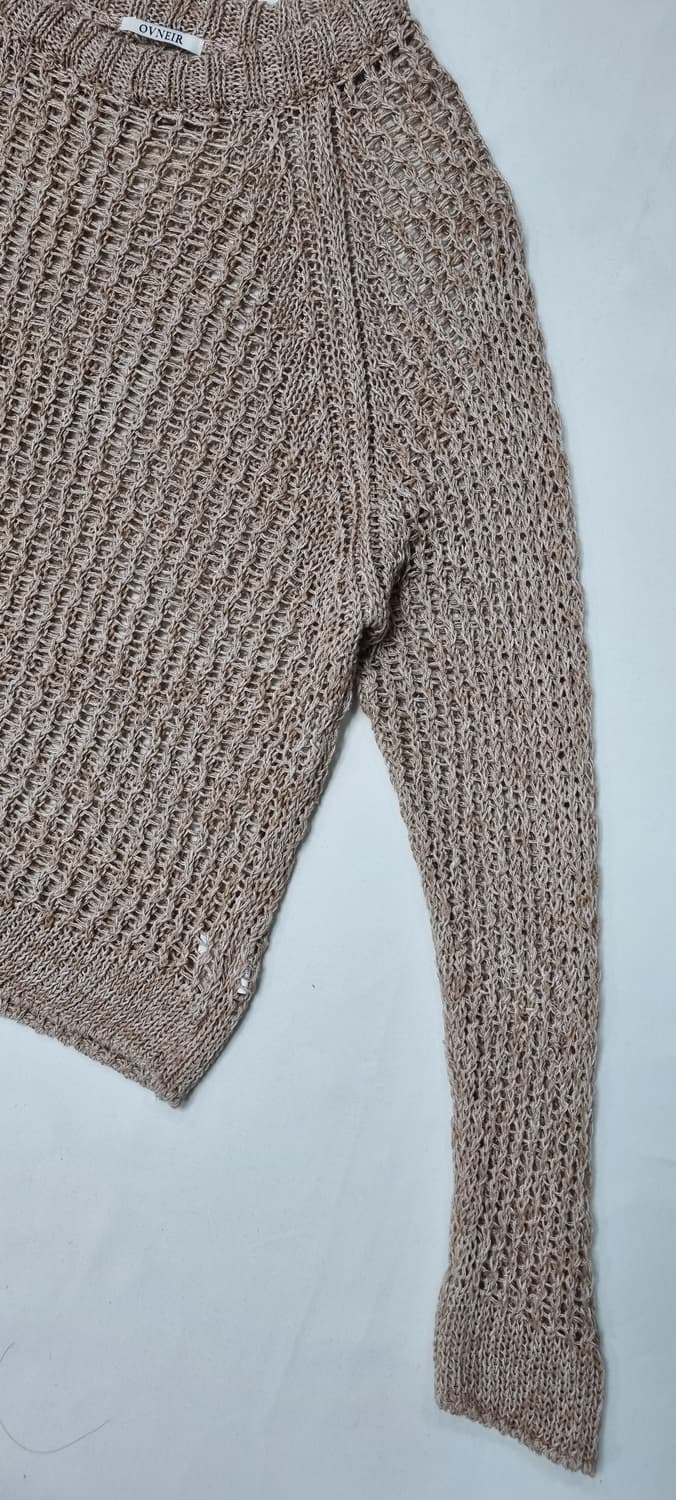 오브네어 OVNEIR 루즈핏 린넨 니트 Free _ 여성 상품이미지4