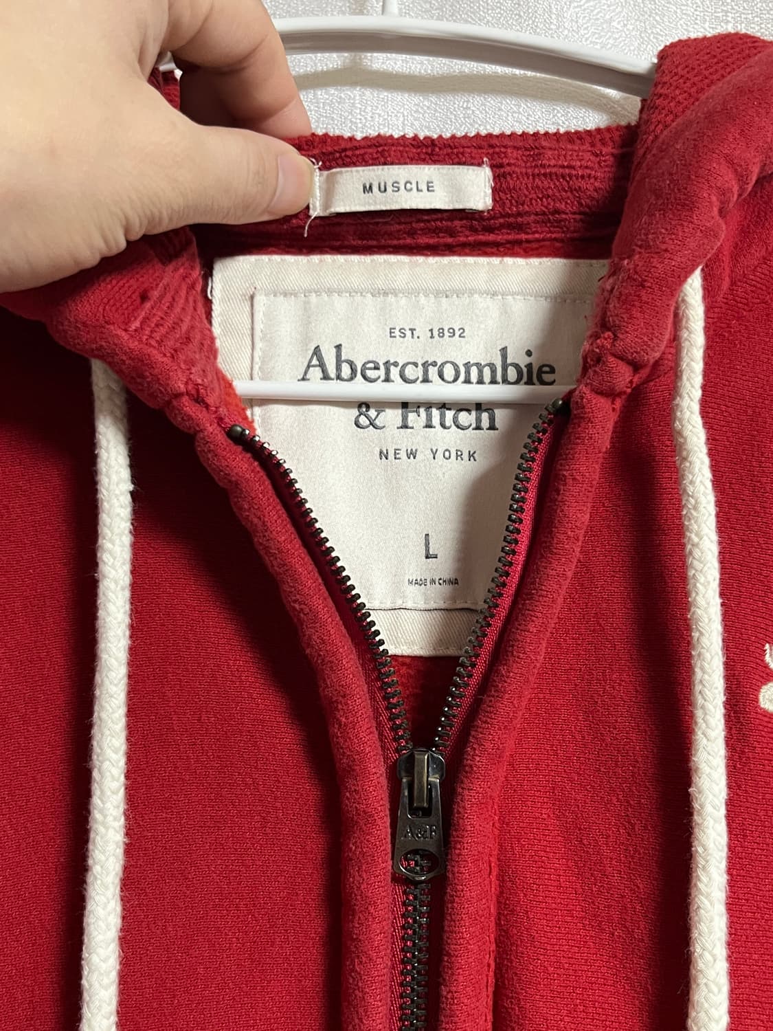 공용 아베크롬비 머슬핏 후드집업 L 상품이미지5