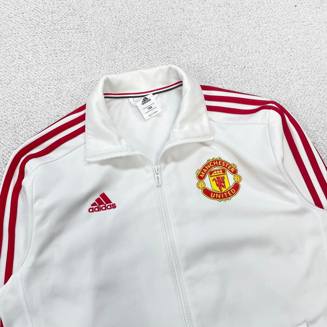 아디다스 맨체스터유나이티드 트랙탑 져지 화이트 레드 상품이미지3