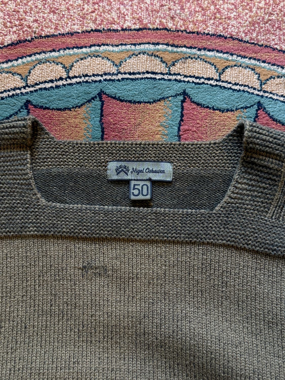 Nigel Cabourn 레드 크로스 모드필드 울 니트 풀오버 상품이미지4