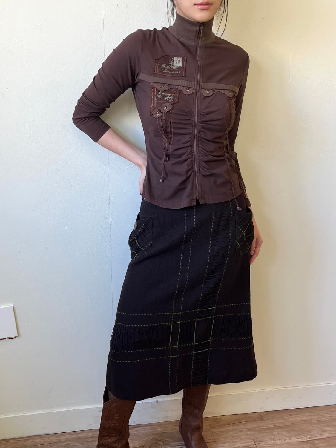 M.A. 플라워 프릴 집업 상품이미지6