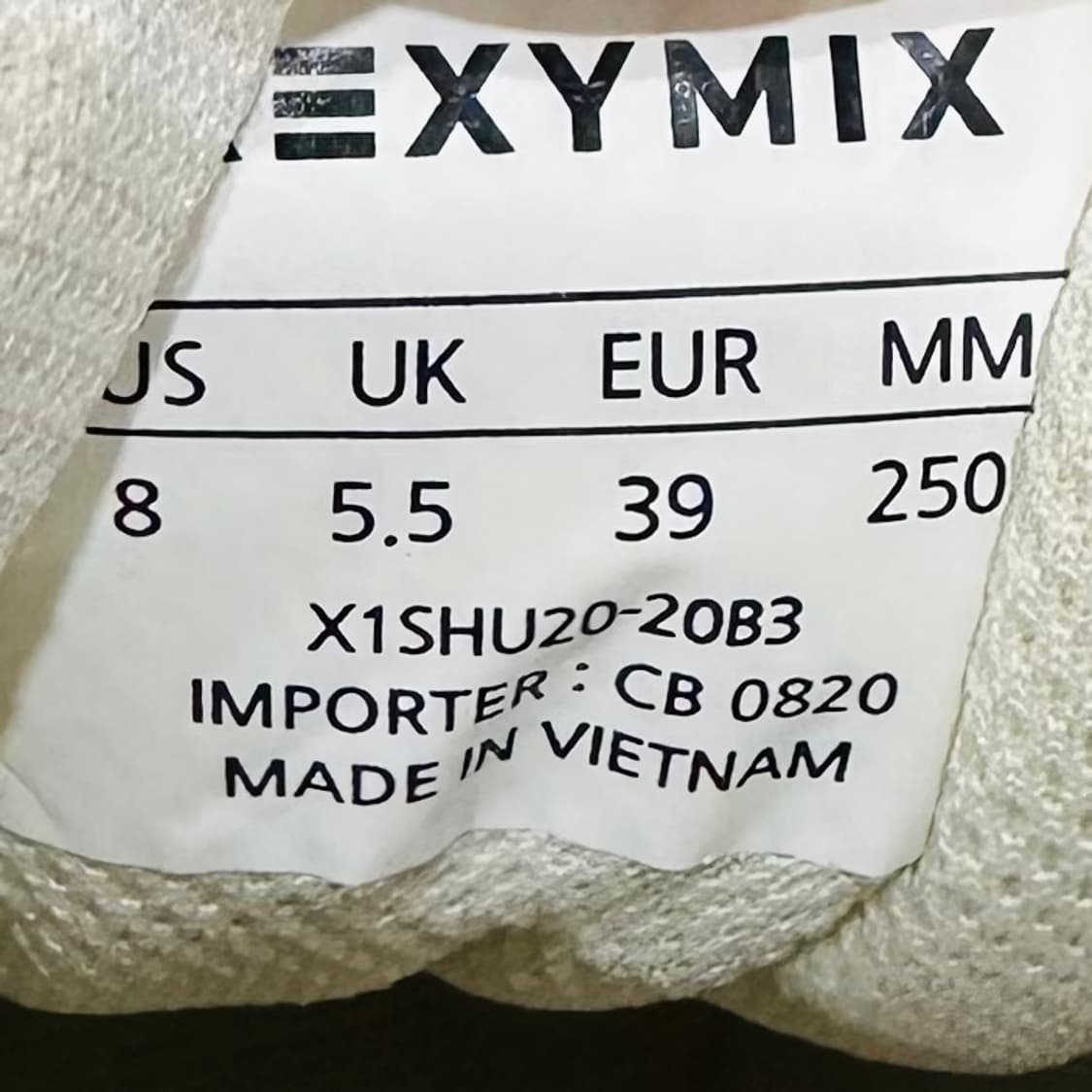 250) 젝시믹스 운동화 남녀공용 신발 X-1 화이트 운동화 상품이미지9