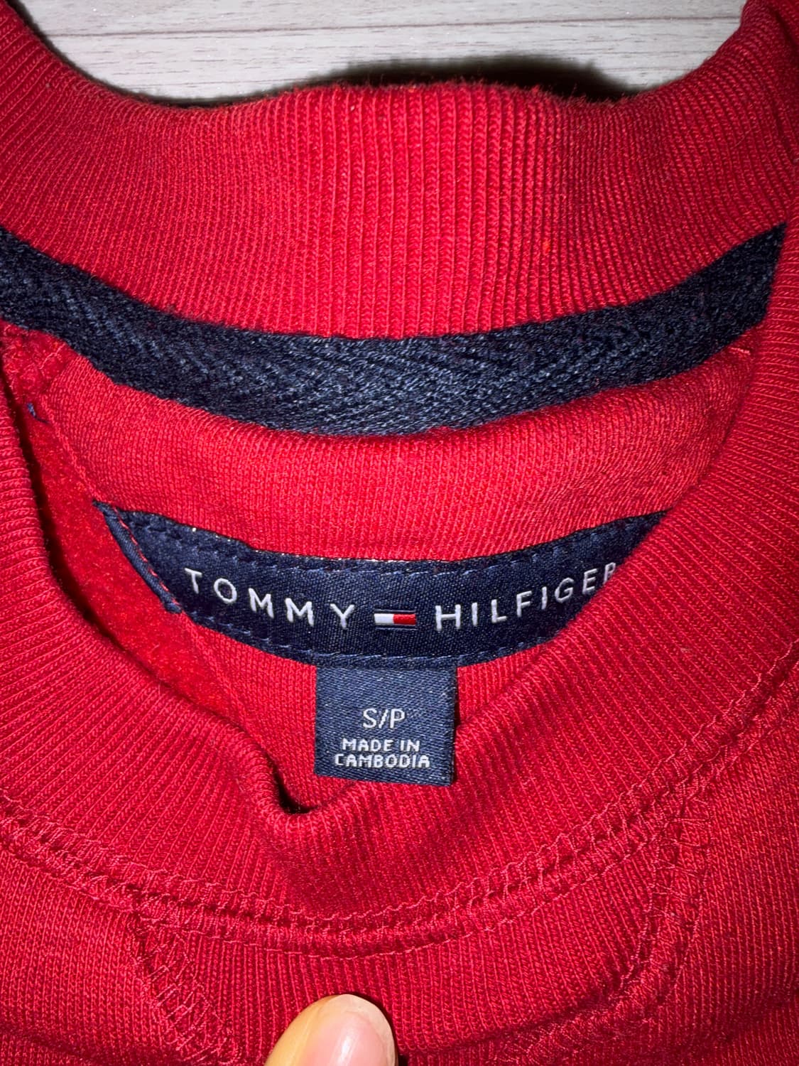  타미 기모 맨투맨 상품이미지3