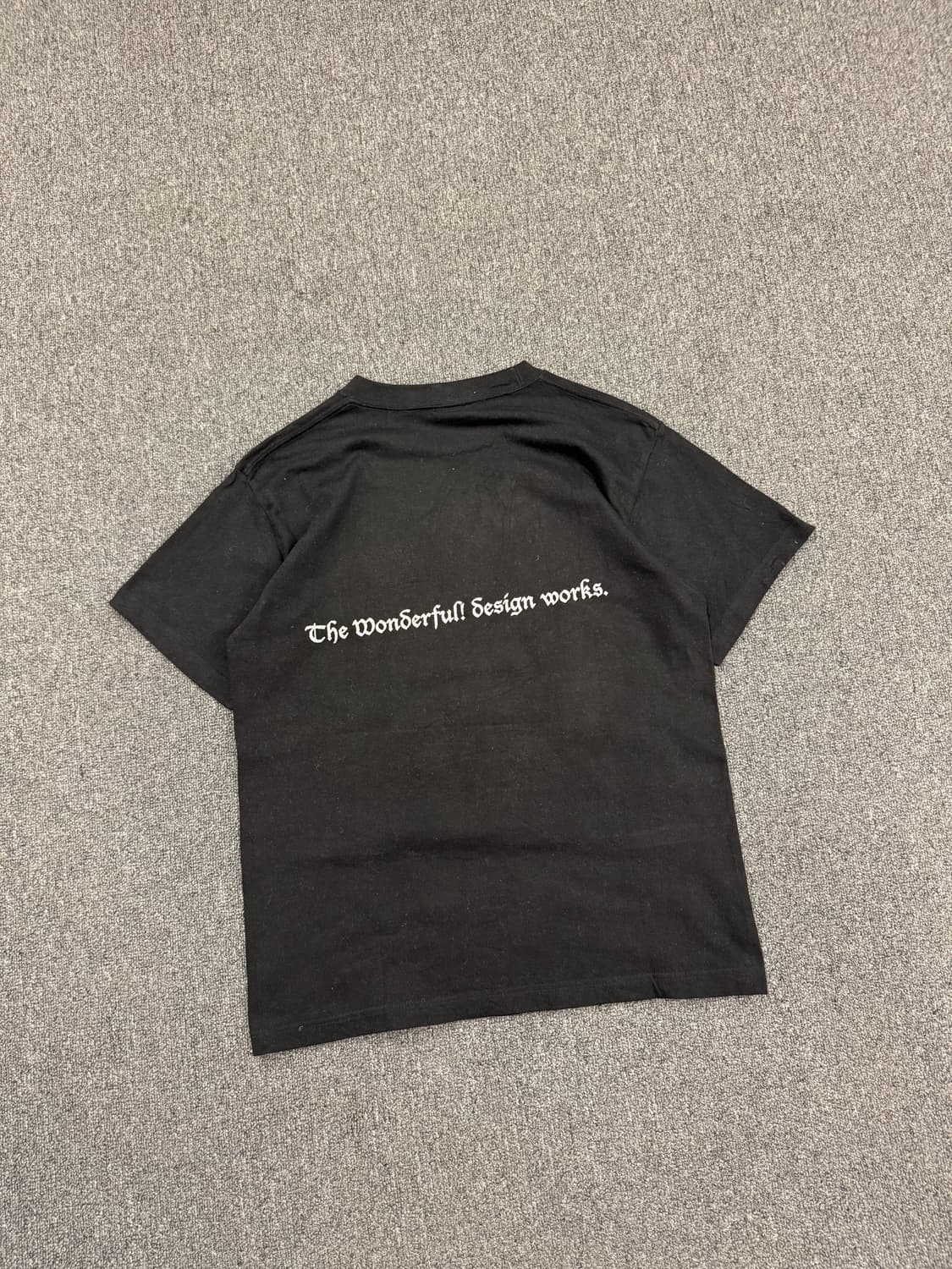 M)BEAMS T 빈티지 프린팅 블랙 반팔 티셔츠 상품이미지4