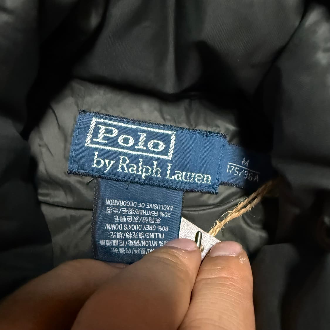 폴로 랄프로렌 라이트웨이트 다운 패디드 자켓 M 상품이미지5