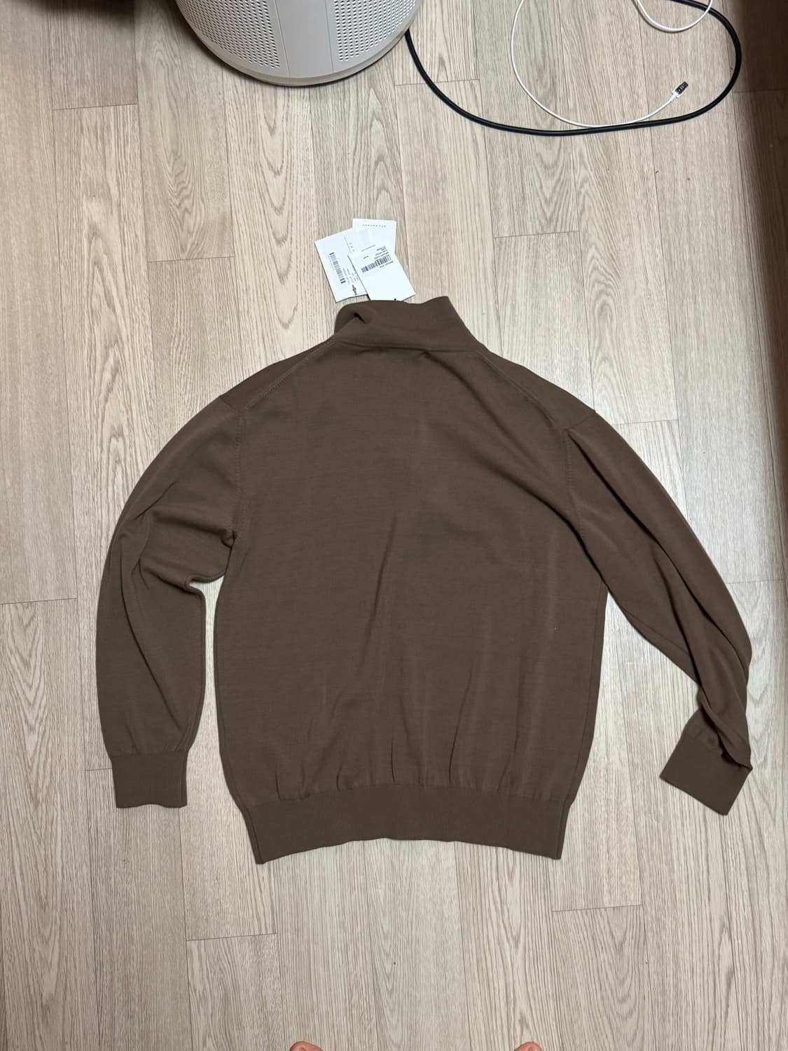 브라운야드 카라 가디건 브라운 새상품 상품이미지4