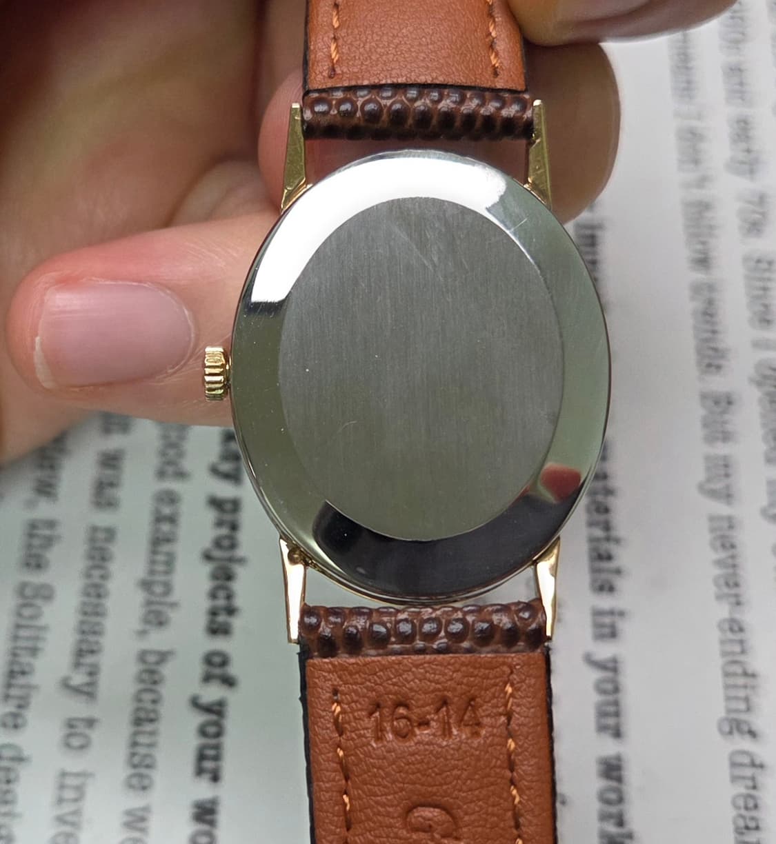 레어] 빈티지 오메가 제네브 엘립스 지진판(플라워판) 금장 수동 메커니컬 상품이미지6