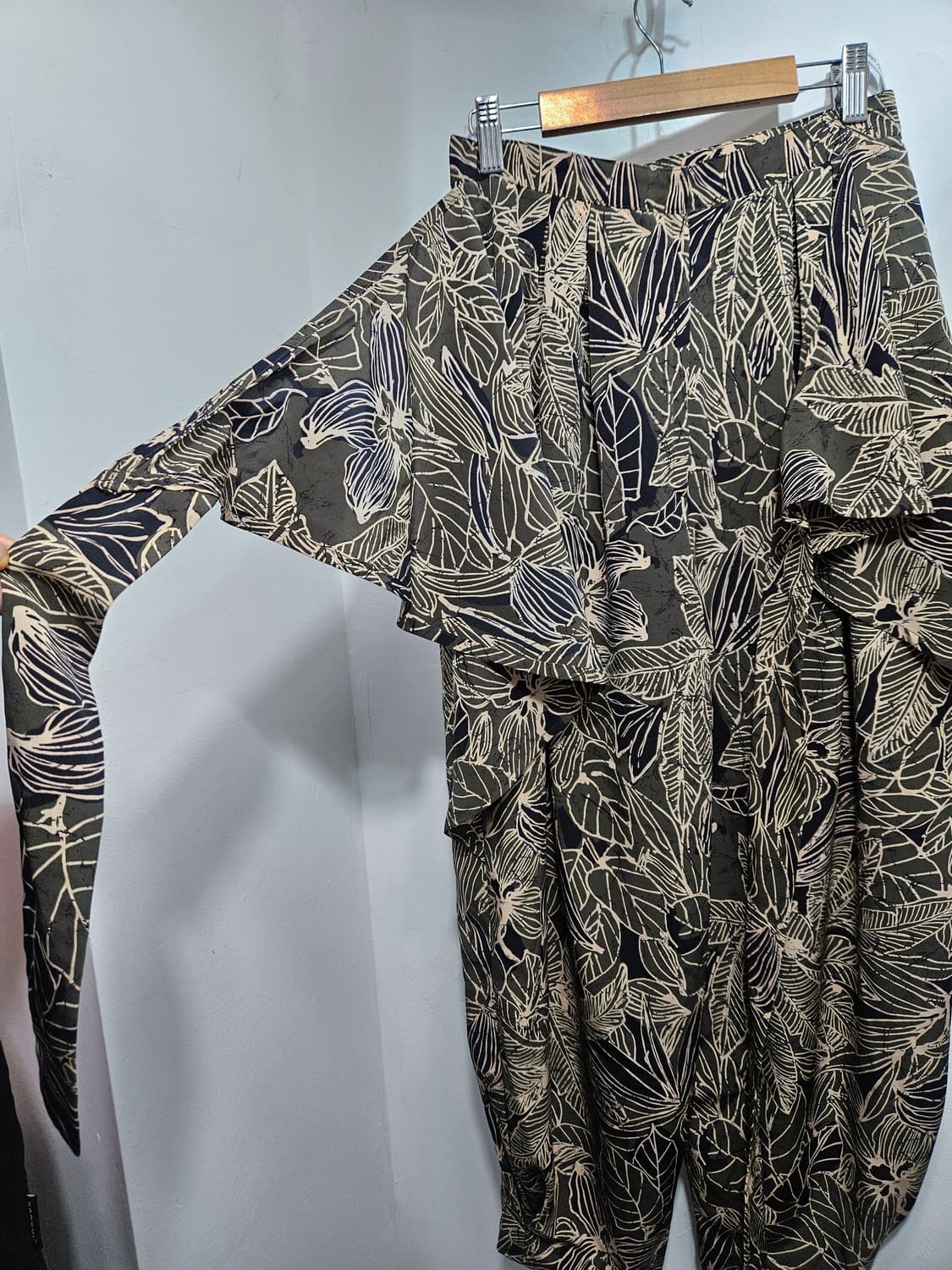 야자수패턴 랩 스타일 팬츠 상품이미지3