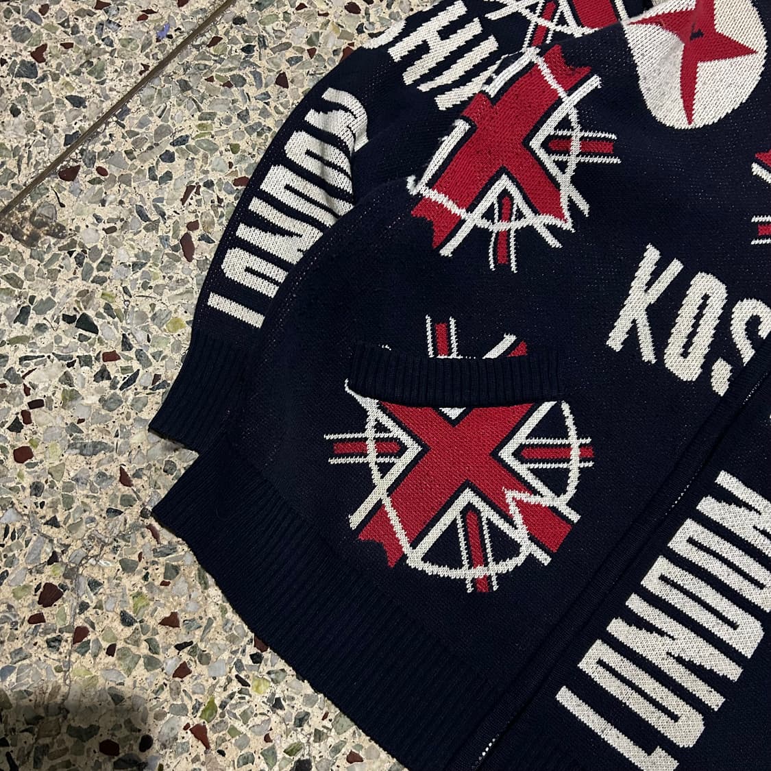 미치코 코시노 90S 유니언 잭 패턴 니트 상품이미지3