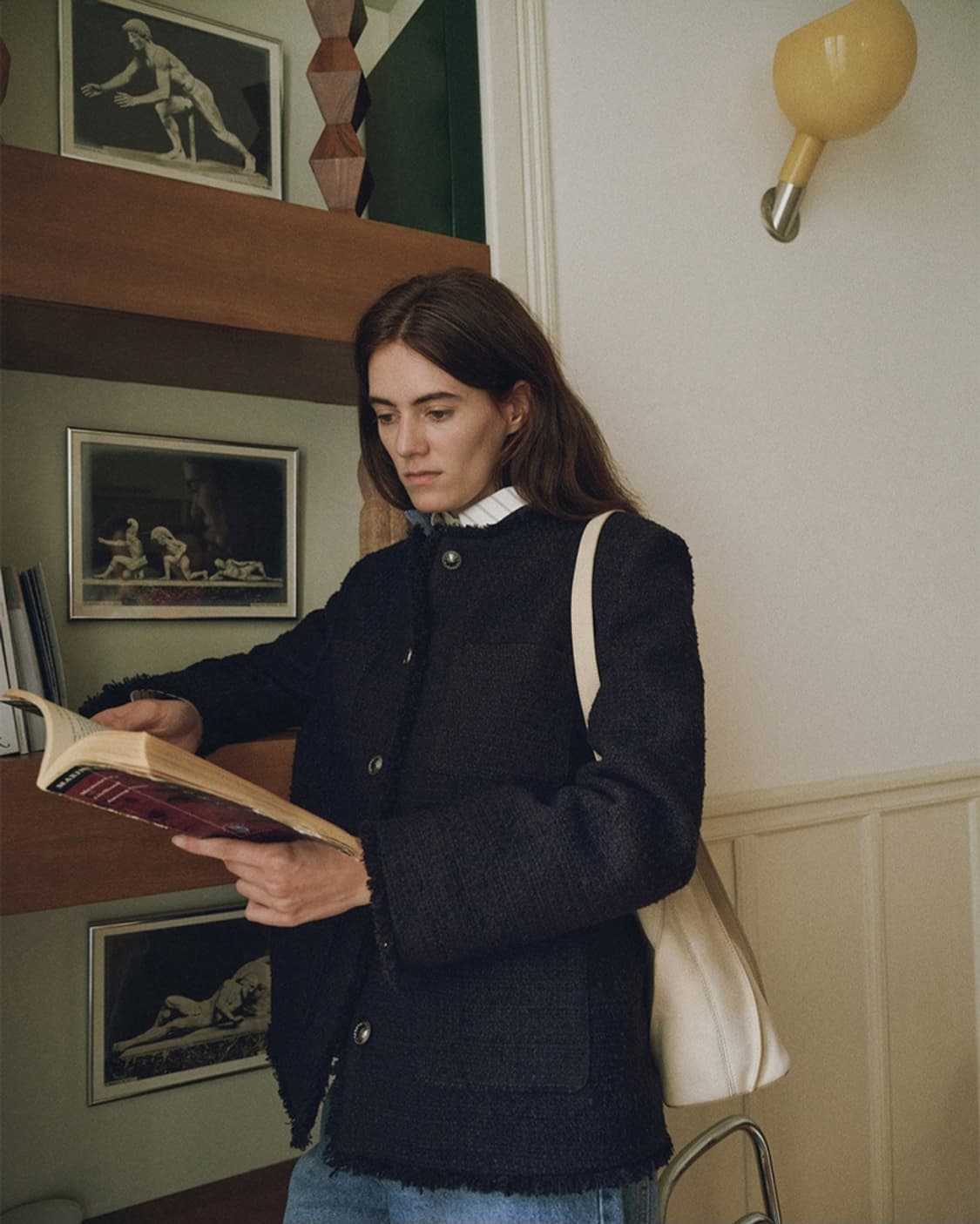 2026 루에브르  오버사이즈 트위드 자켓 상품이미지1