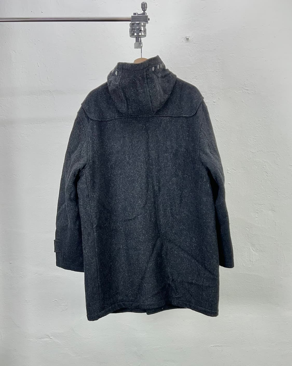 폴로 랄프로렌 차콜 로프 토글 스냅 후디 울 더플 코트 상품이미지6