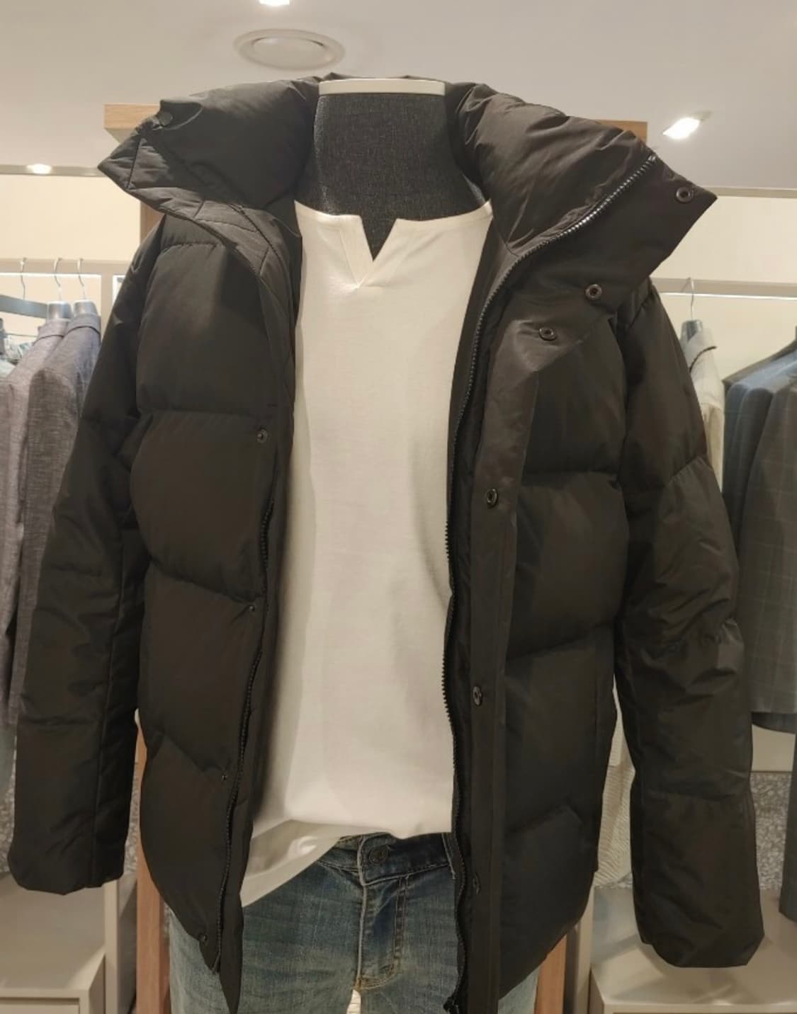 AND Z 남여공용 구스다운 숏패딩 90 상품이미지1