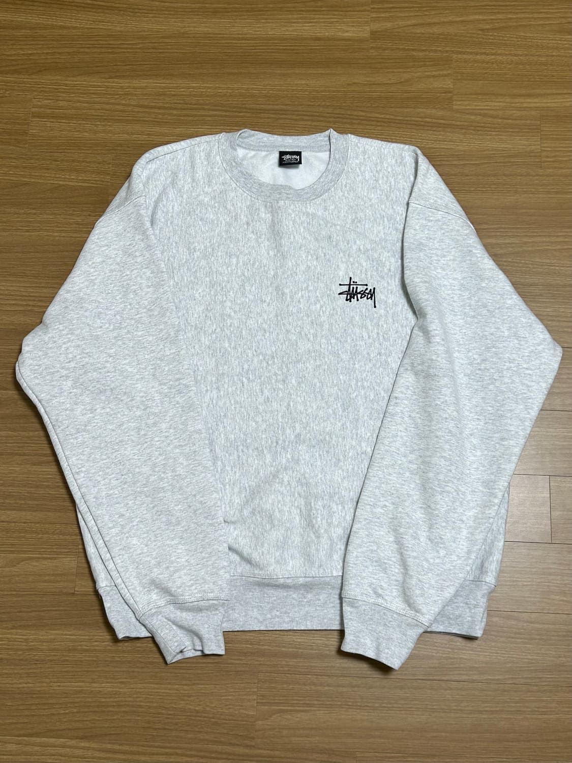 stussy 스투시 베이직 맨투맨 ASH HEATHER XL 상품이미지1