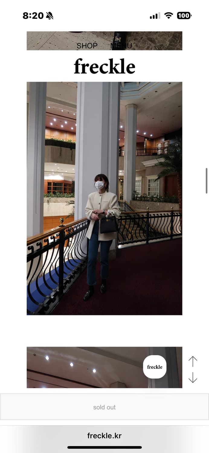 프레클서울 크림 알파카 자켓 상품이미지2