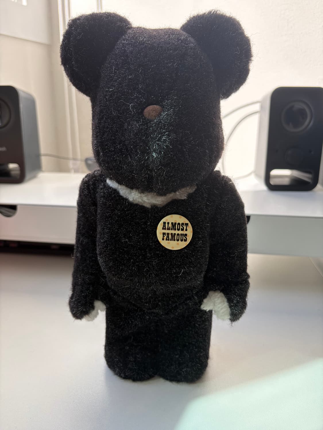 베어브릭 HF 후지와라 히로시 블랙 400% 상품이미지1