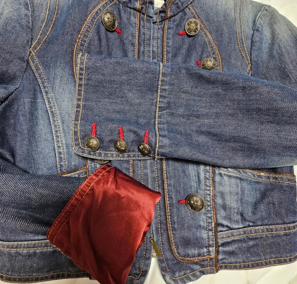 NEWYORK 데님 나폴레옹 밀리터리 자켓   상품이미지4