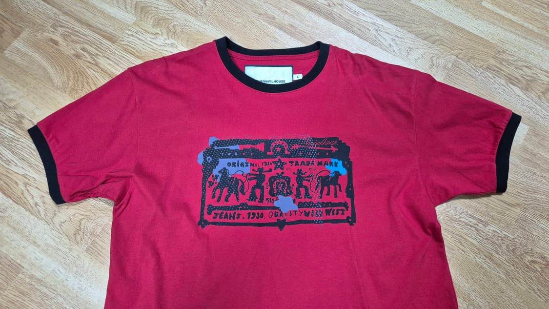 COWBOY PICTOGRAM RINGER TEE_[RED] 상품이미지5