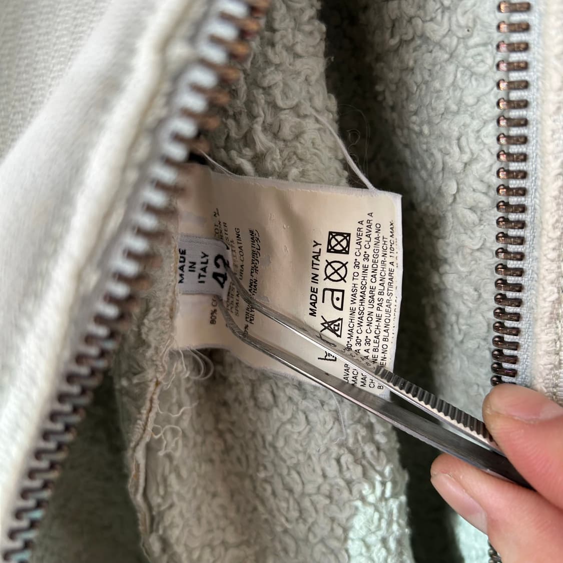 AW02 마틴 마르지엘라 NO.6 시어링 하이넥 파카 상품이미지7