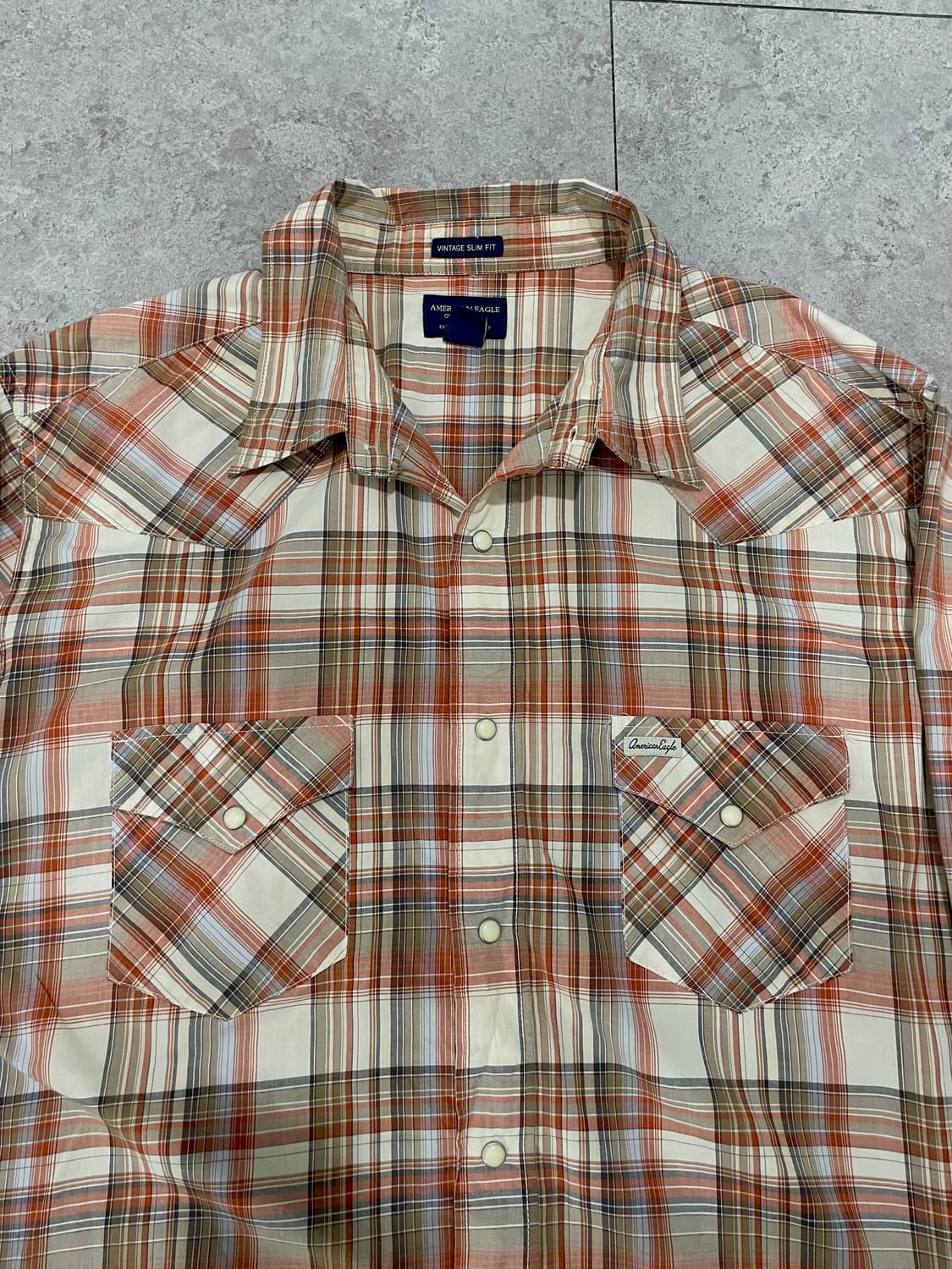 아메리칸 이글 체크 웨스턴셔츠 상품이미지3