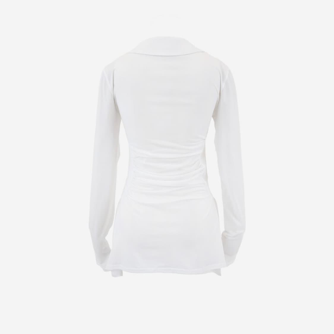 [새상품] 엘프엘프엘프COLLAR VEST LONG T[white] 상품이미지3