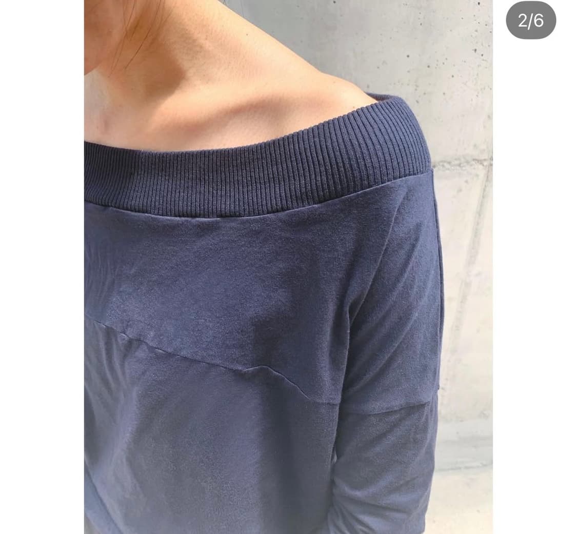 빈티지 프라다 네이비 크롭 탑  상품이미지2