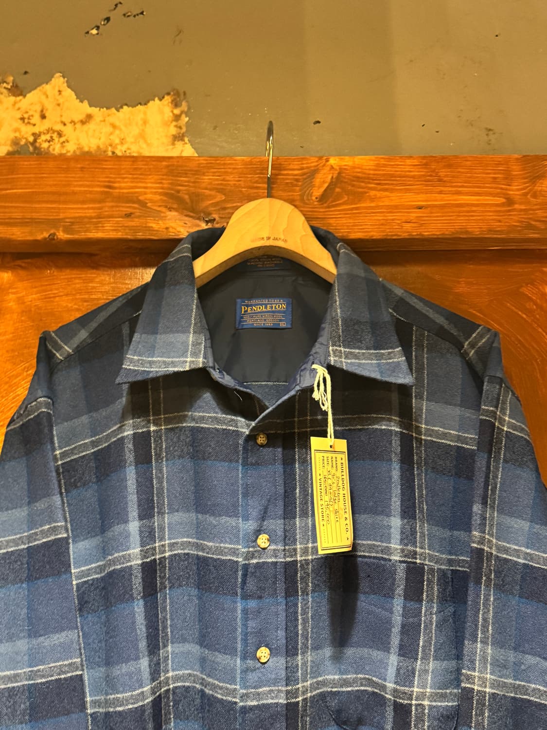 90s 펜들턴 울플란넬 체크셔츠 (XL) 상품이미지4