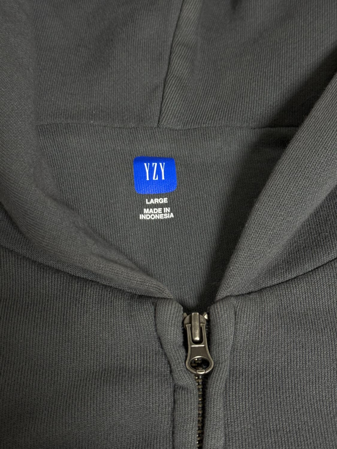 이지 갭 후드 집업 다크 그레이L 상품이미지5