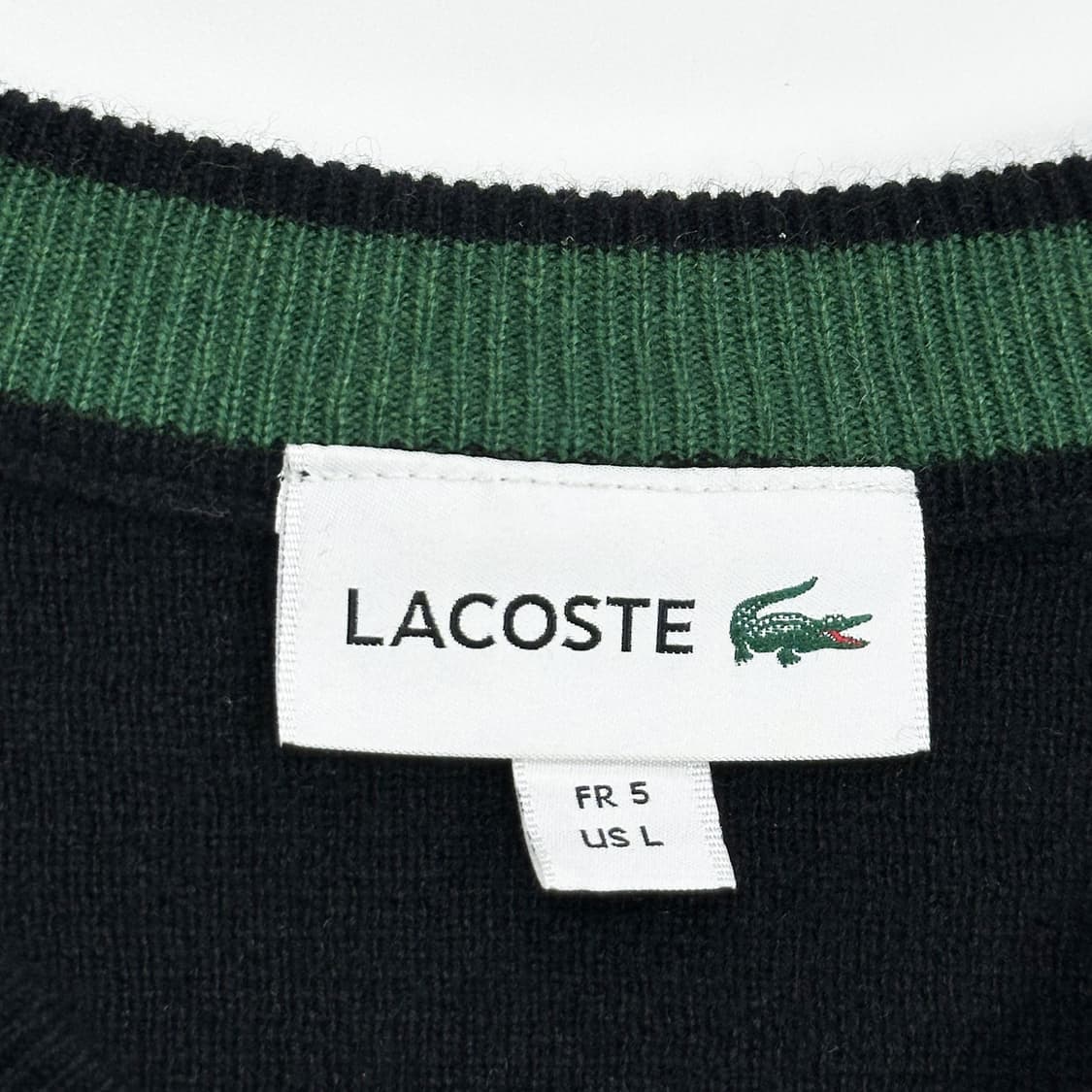 라코스테 클래식 니트 조끼 블랙 XL 상품이미지4