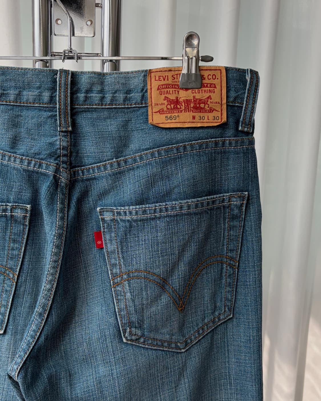 [30인치]리바이스 00s 569 루즈 스트레이트 데님 팬츠 상품이미지5