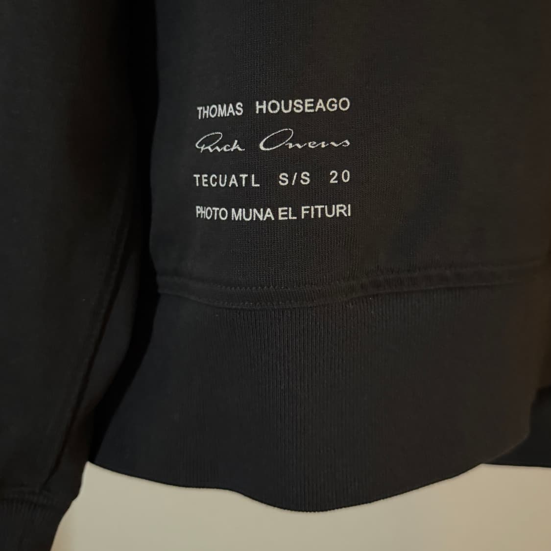 릭오웬스 20ss 토마스 하우즈아고 오버블랙저지 m 상품이미지4