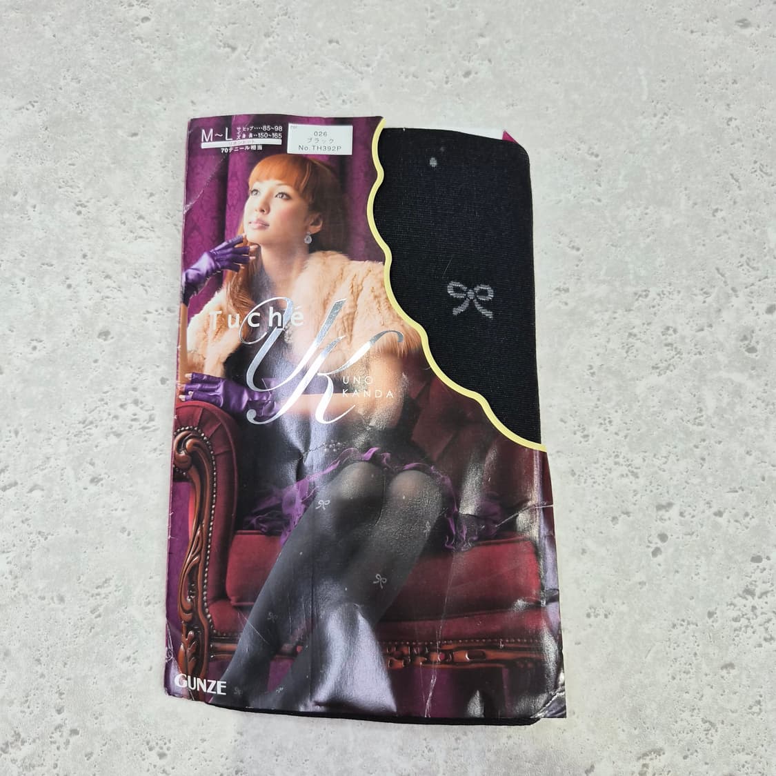 GUNZE 우노간다 콜라보 리본패턴 팬티스타킹 상품이미지8