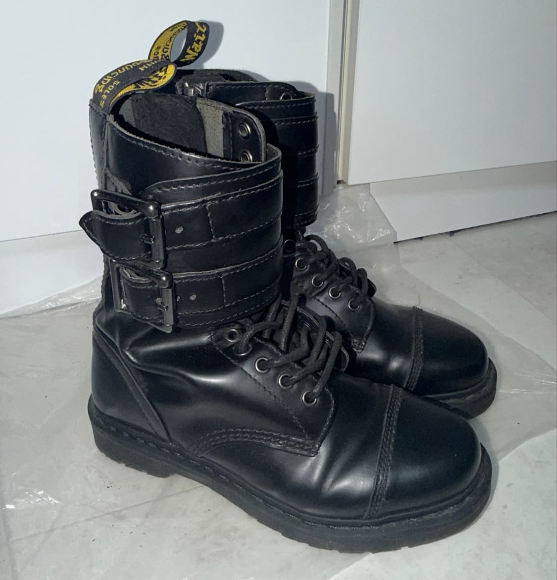 [Dr. Martens] 닥터마틴 BROCK 스트랩 바이커 부츠 UK6 상품이미지1