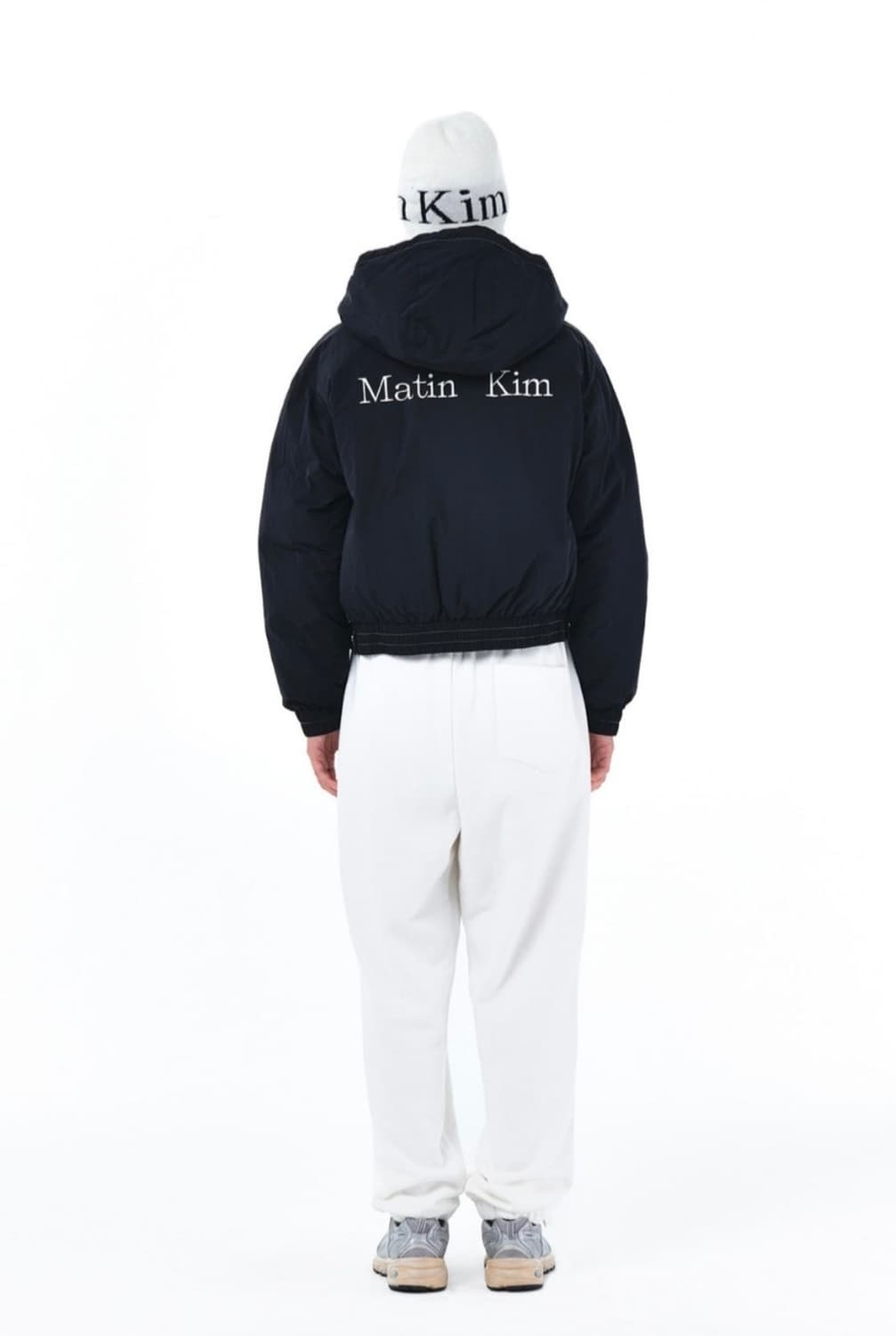 마뗑킴 크롭 후드 다운 재킷 (블랙) 상품이미지4