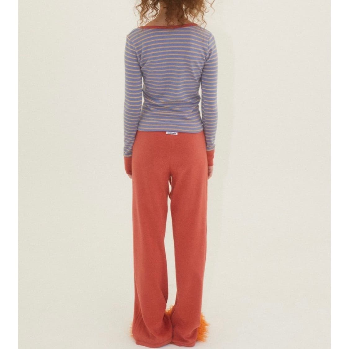 에즈이프캘리 스트라이프 버튼 티/솔리드 스타 팬츠 세트 상품이미지7