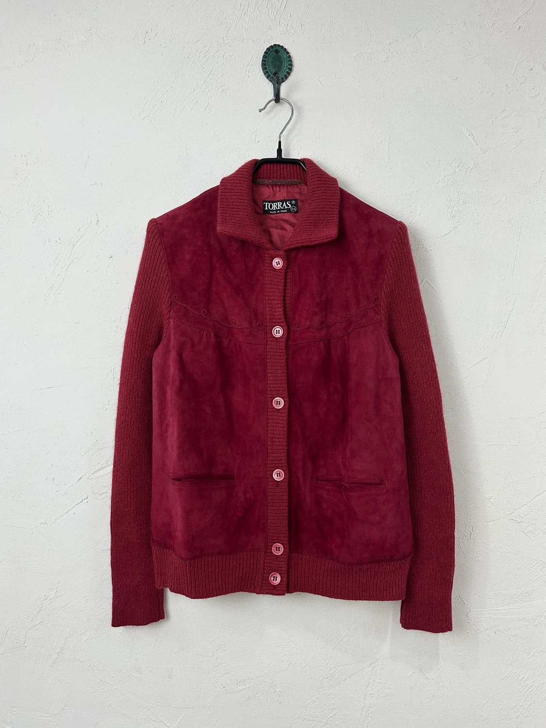 TORRAS 스웨이드 믹스 니트 자켓 (MADE IN SPAIN) 상품이미지1