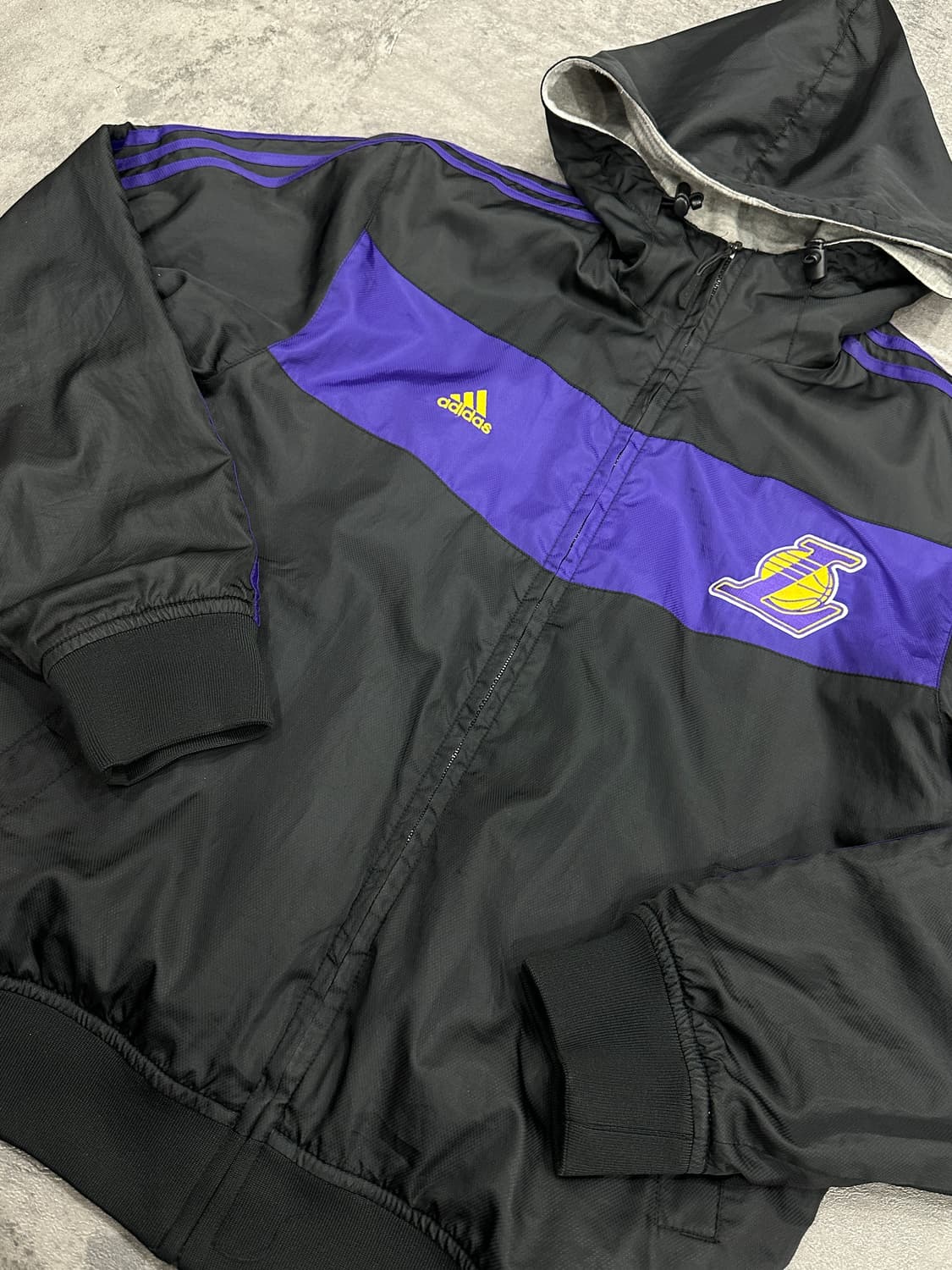 아디다스 NBA 레이커스 리버시블 후드 점퍼 상품이미지2