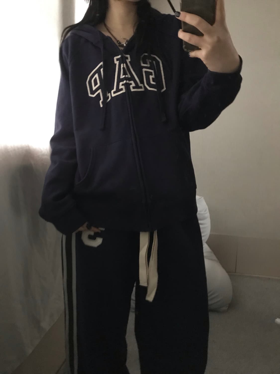 갭 네이비 후드집업 상품이미지1