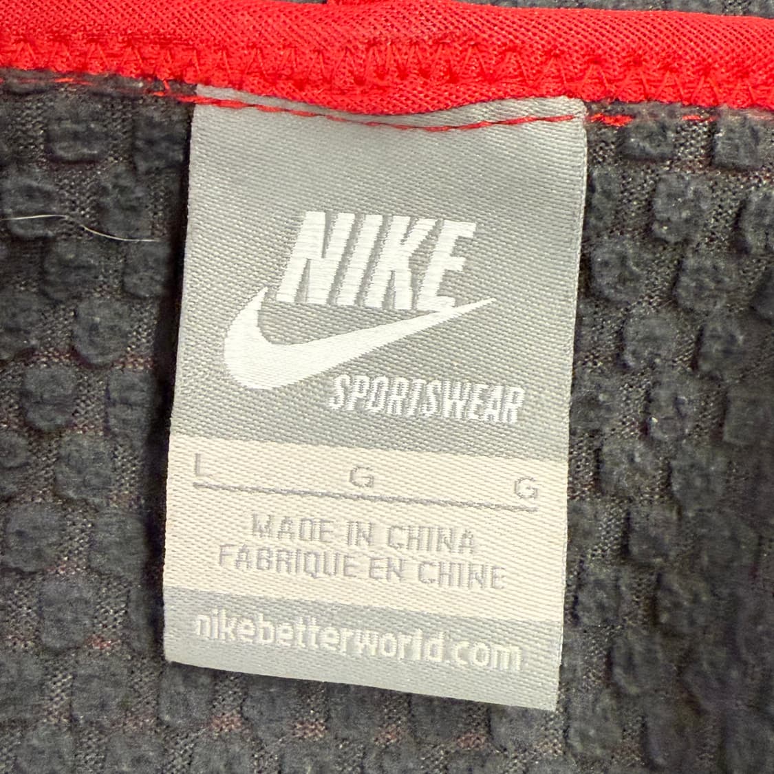 [정품/L] 나이키 레드 후드 집업 자켓 b10 상품이미지5