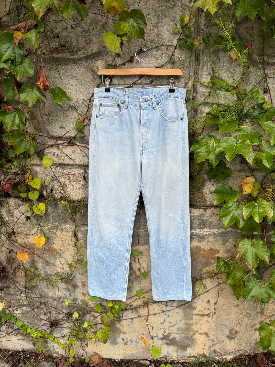 90s usa levis 501 리바이스 빈티지 연청 데님팬츠 32 상품이미지1