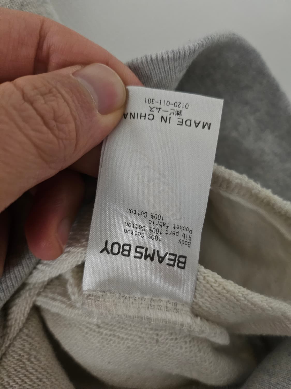 빔즈 beams 스웻 슬리브리스
 상품이미지4