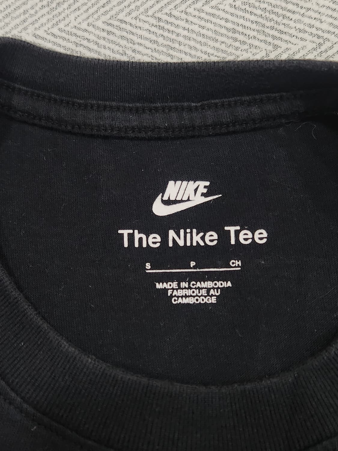 [S] 나이키 스우시 블랙 반팔티 S 상품이미지4