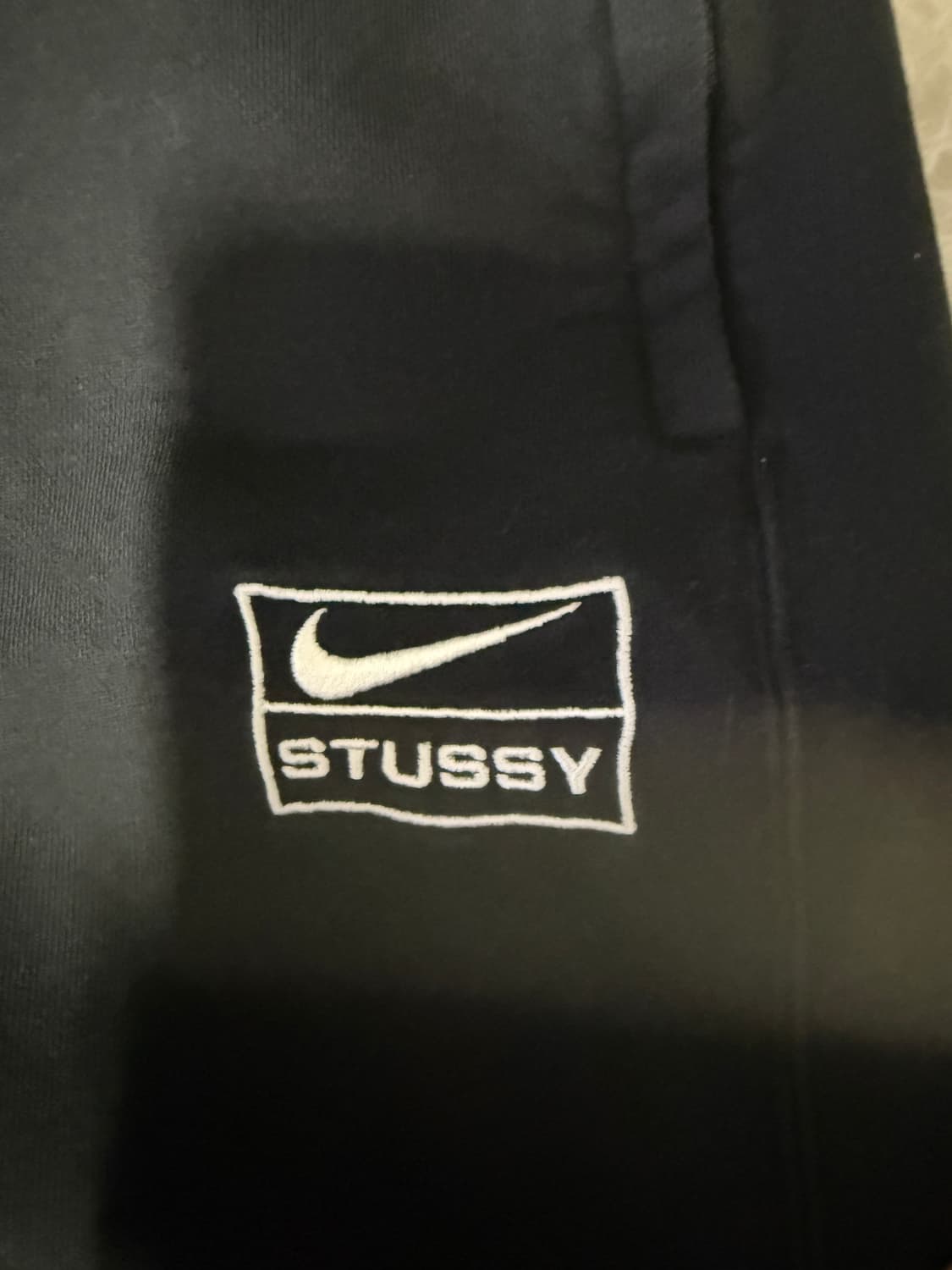 S사이즈 스투시 나이키 NRG 워시드 플리스 팬츠 블랙 상품이미지3