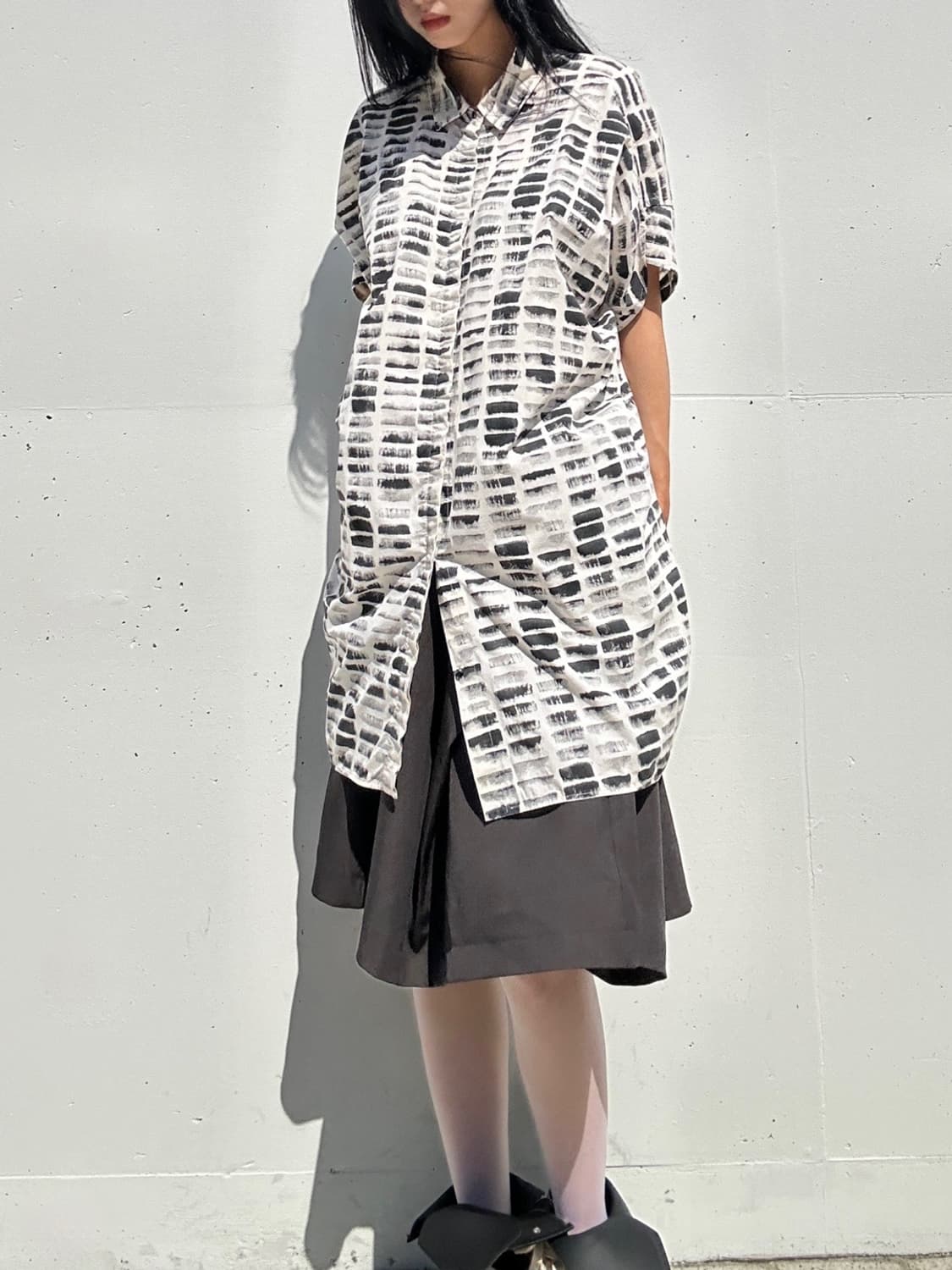 G.BOTTICELLI brush pattern half top&ops 상품이미지2