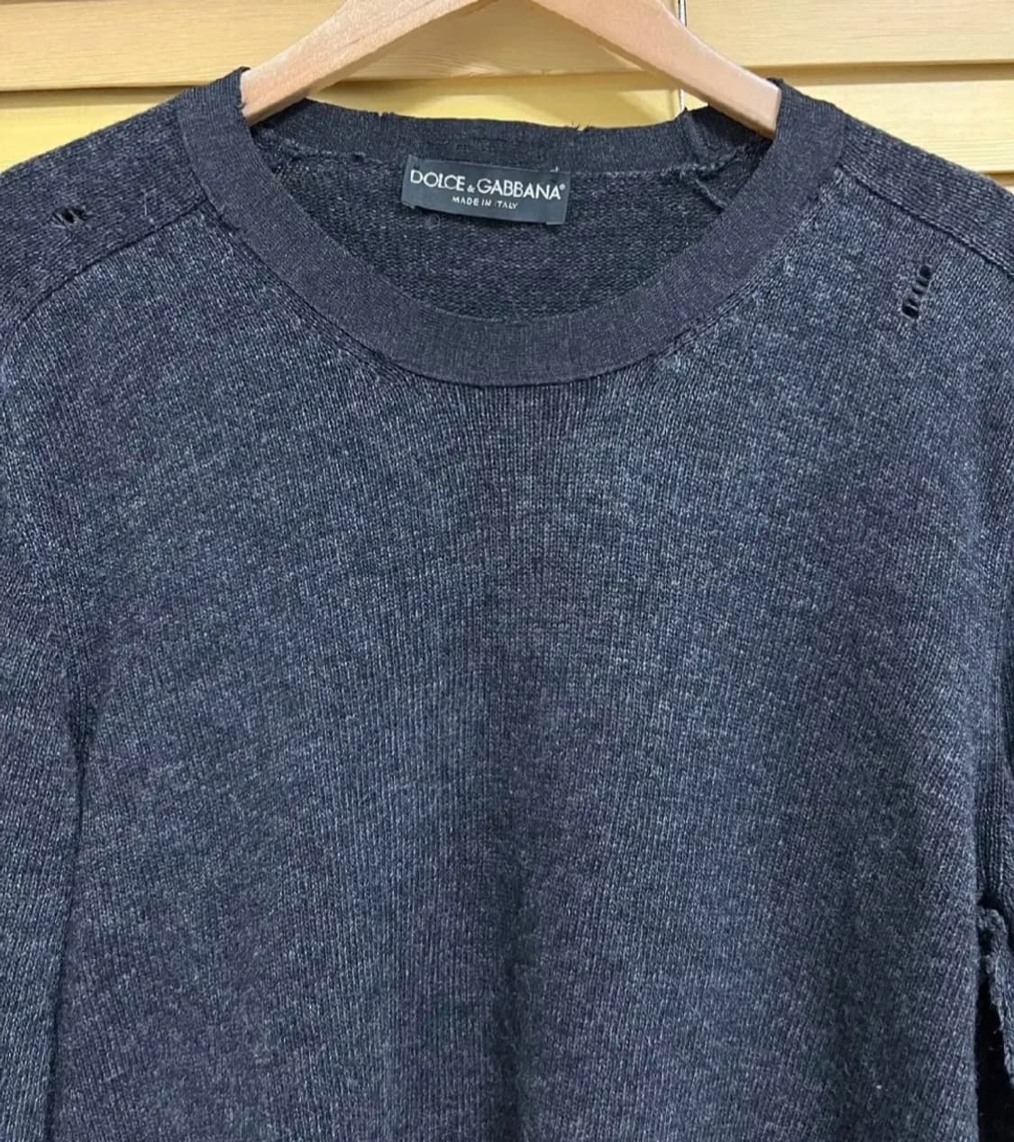 돌체앤가바나 남성 차콜그레이 라운드울니트
 상품이미지2