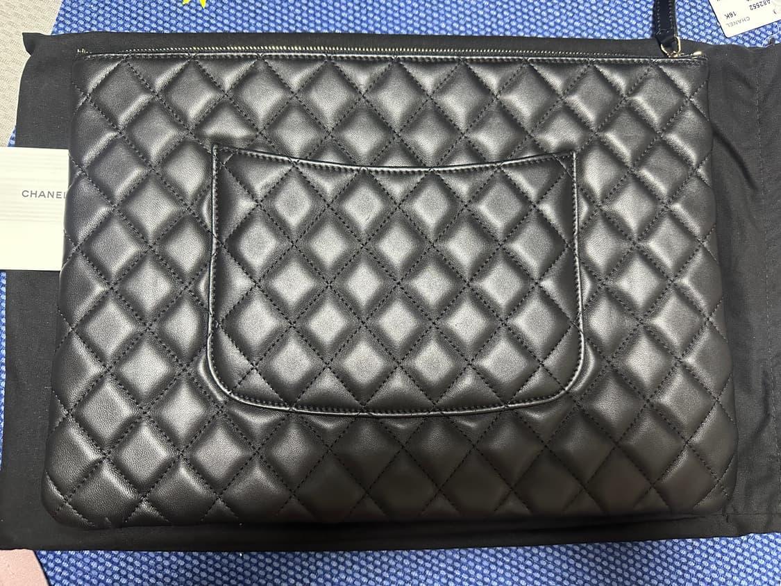 샤넬 램스킨 클러치 라지 금장 상품이미지2