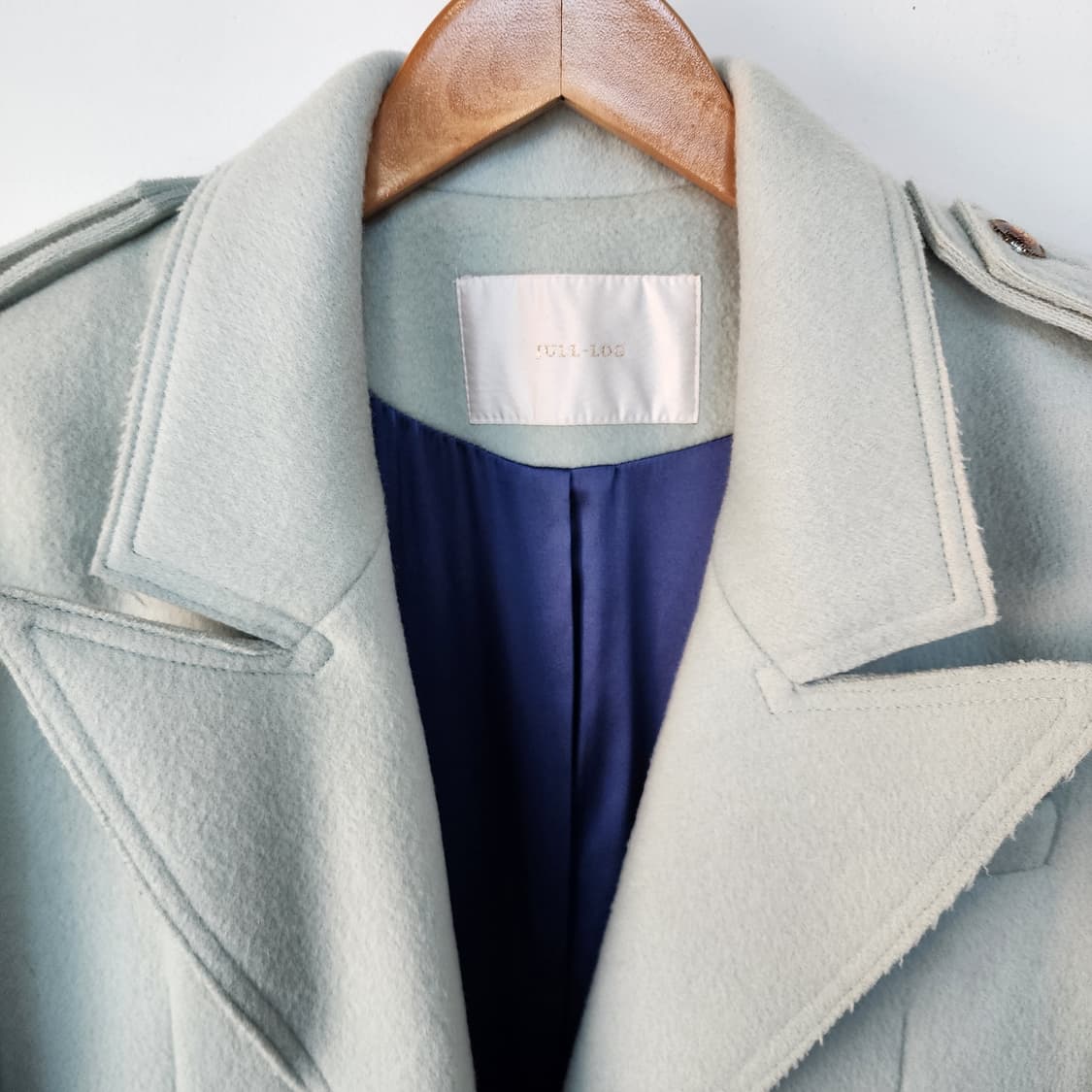 JULL LOG 롱 기장 민트색 코트 상품이미지2