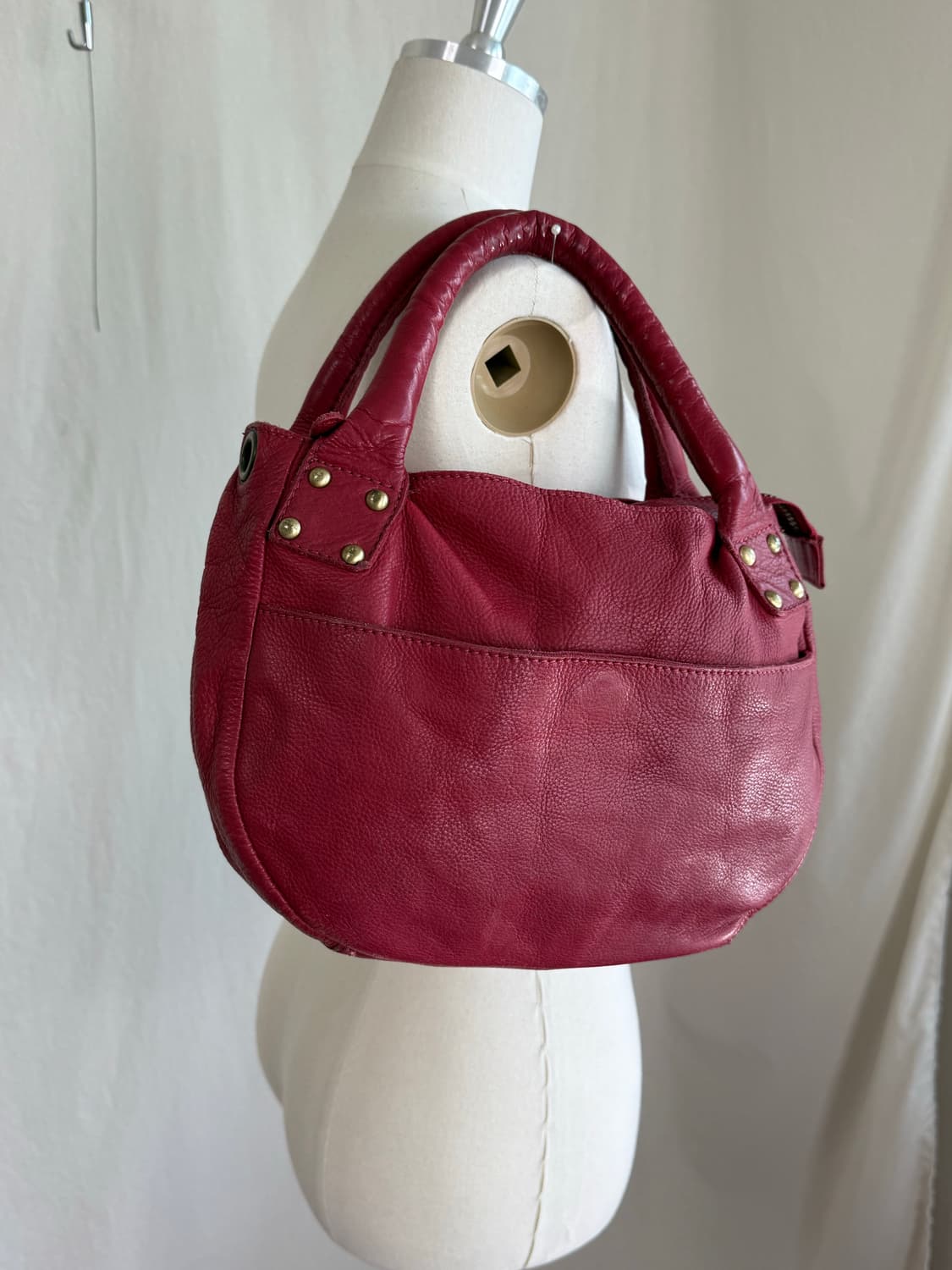 cours de couleur 소프트 레더 백 상품이미지4