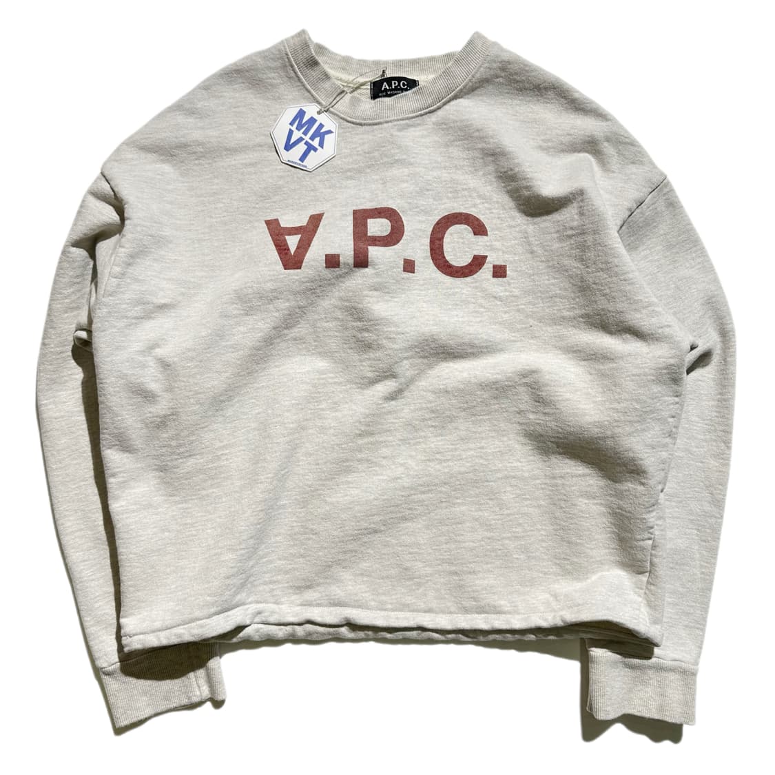 A.P.C 아페쎄 로고 크롭 맨투맨 상품이미지1