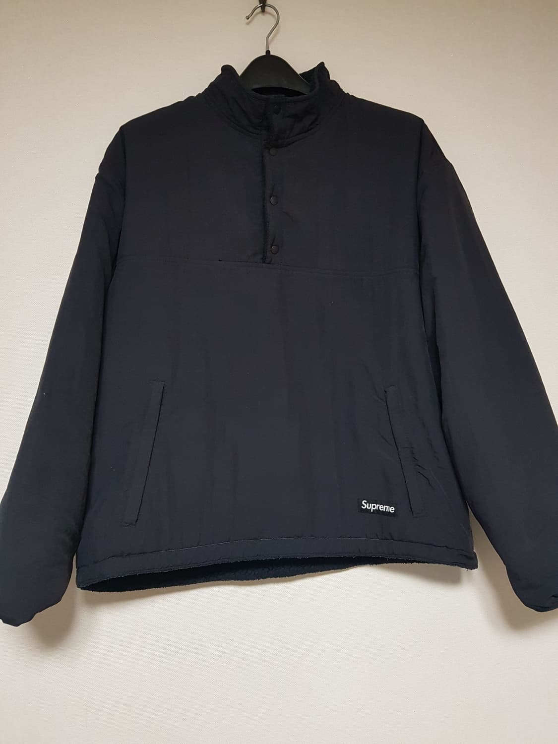 슈프림 폴라텍 셔링 리버시블 풀오버 플리스 블랙 23FW 상품이미지4